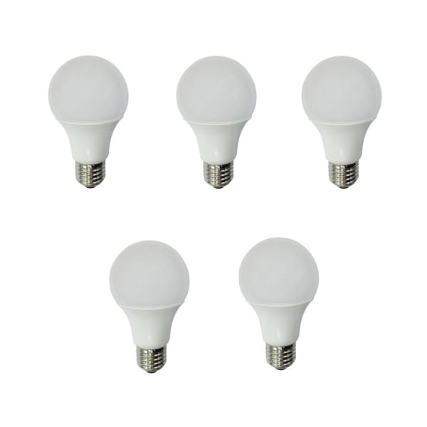 Pack 5 bombillas LED E27 estándar 10w luz cálida 2700k wonderlamp