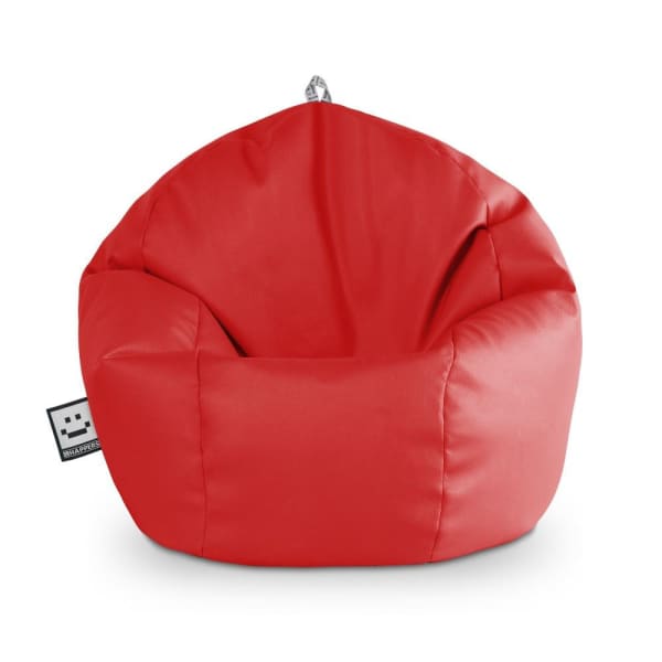 Puff pelota polipiel exterior rojo happers