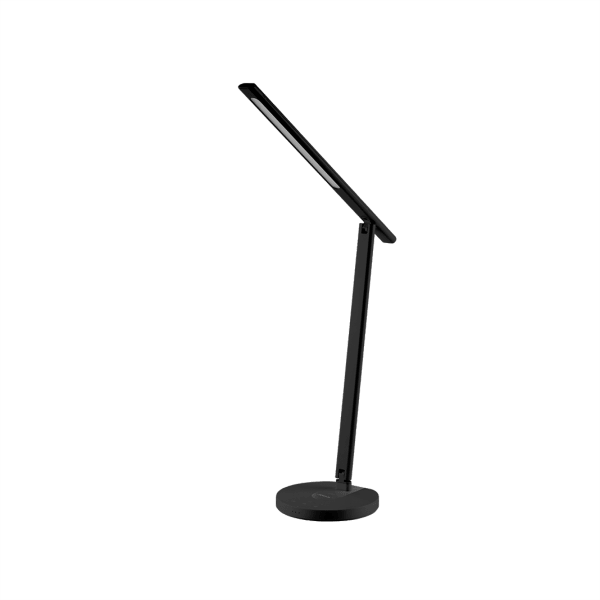 TELLUR SMART wifi lámpara de escritorio, 12w, blanco, cálido, qi 10w, negro