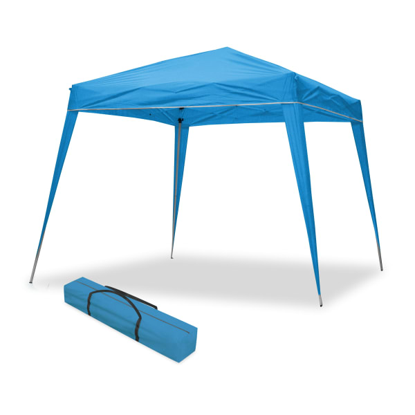 Carpa plegable azul 3x3 - estructura de acero - playa jardín terraza patio
