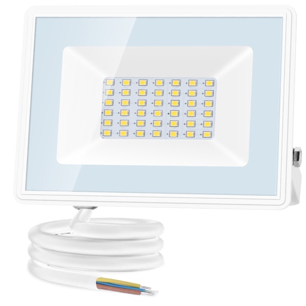 Aigostar refletores LED para exteriores, 30w 6400k, 2700lm ip65