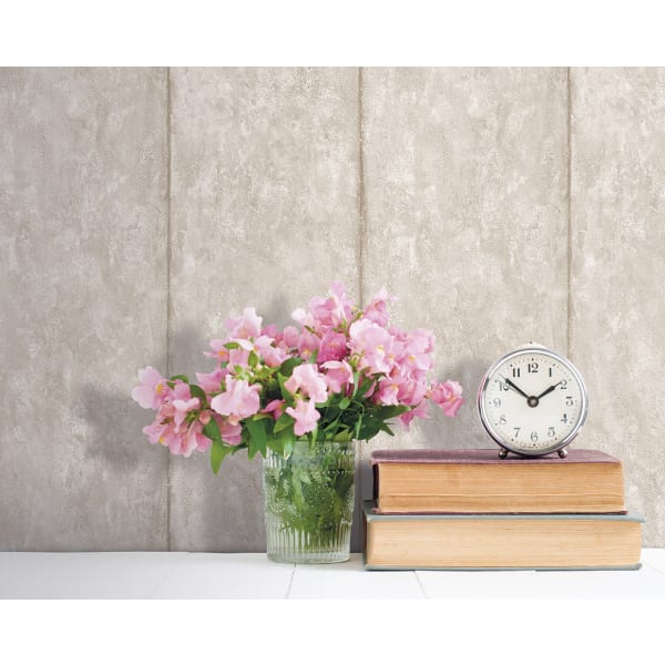 Papel pintado tnt textura cemento raya marron
