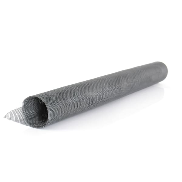 Malla mosquitera de PVC en rollo - 1.40 x 2 m gris