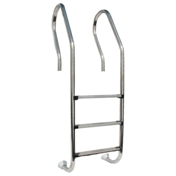 Escada unix aisi 304 para piscina de madeira