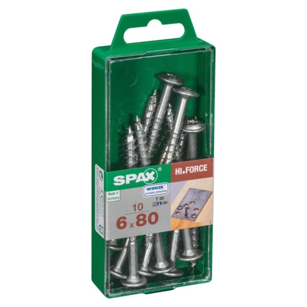 Tirafondo arandela HI FORCE - M - 6x80 mm