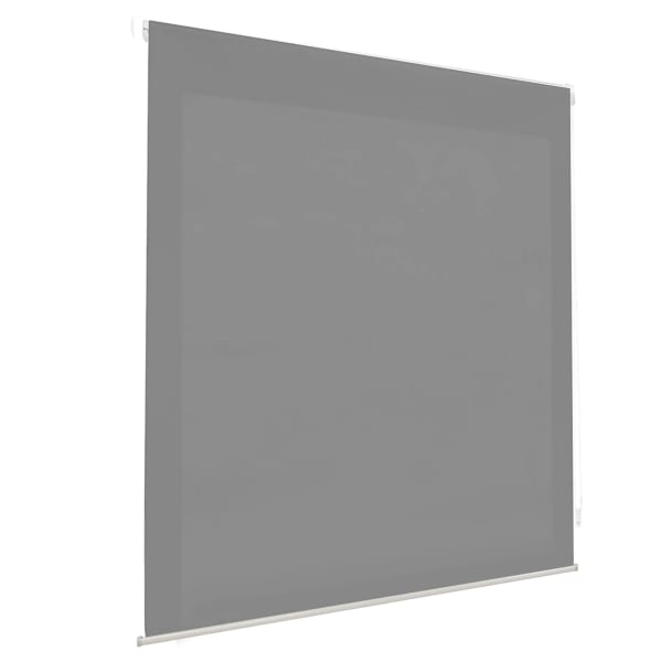 Home mercury - estor enrollable translúcido liso (100x180 cm, gris)