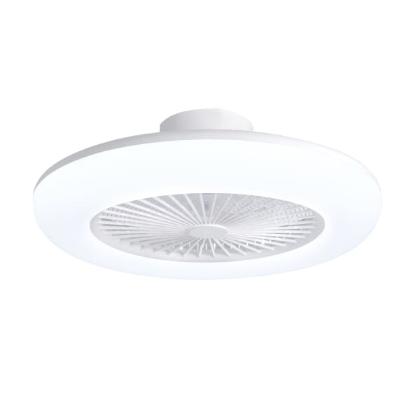 Ventilador de techo motor AC 55cm LED 44W 3CCT DIM Blanco