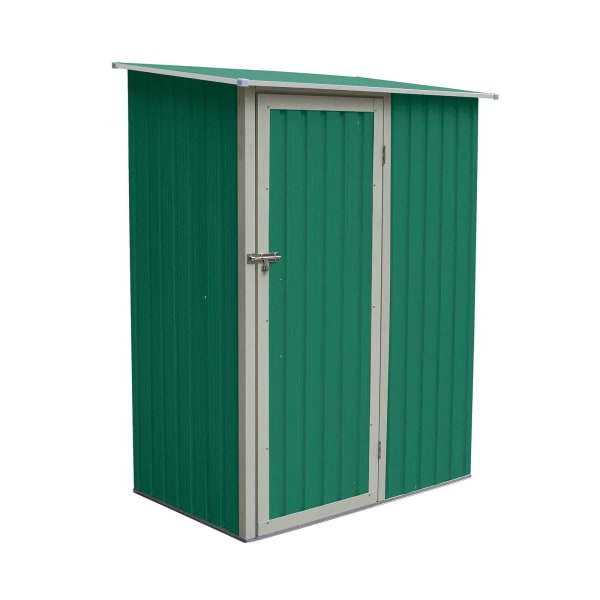 Abrigo de jardim em metal 89x143x186 cm (1,27 m²) newcastle verde