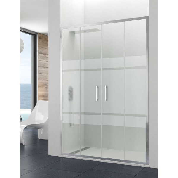 Resguardo de chuveiro ALLSTONE TITAN 2+2 160 cm Serigrafado