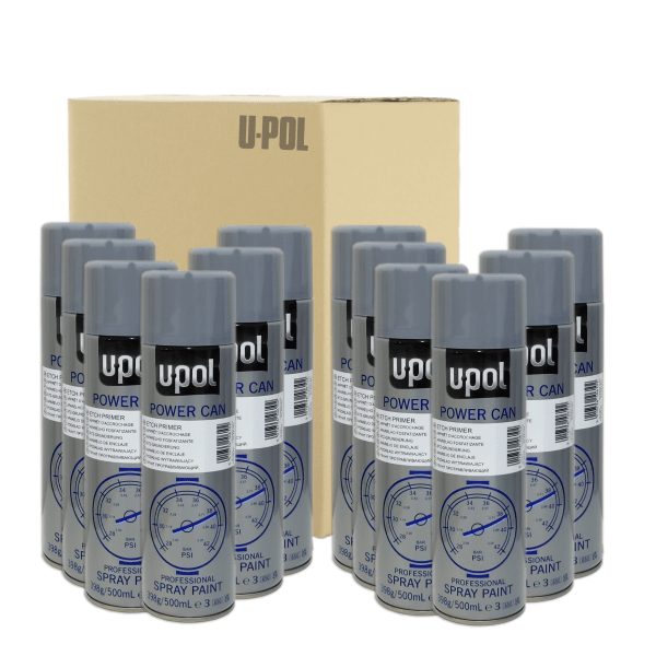 12 x Spray  u-pol power can pcep aparejo anclaje 500 ml