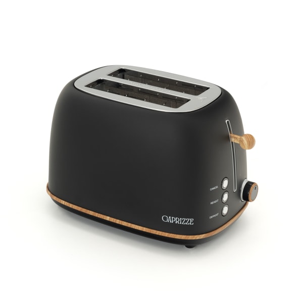 Caprizze kaito bread toaster com slot extra largo de 6, design vintage