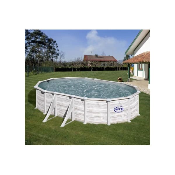 Piscina de aço imitação nórdico 500 x 300 x 132 cm