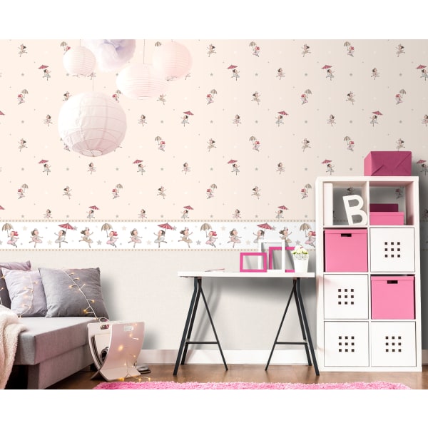 Papel pintado bailarinas beige