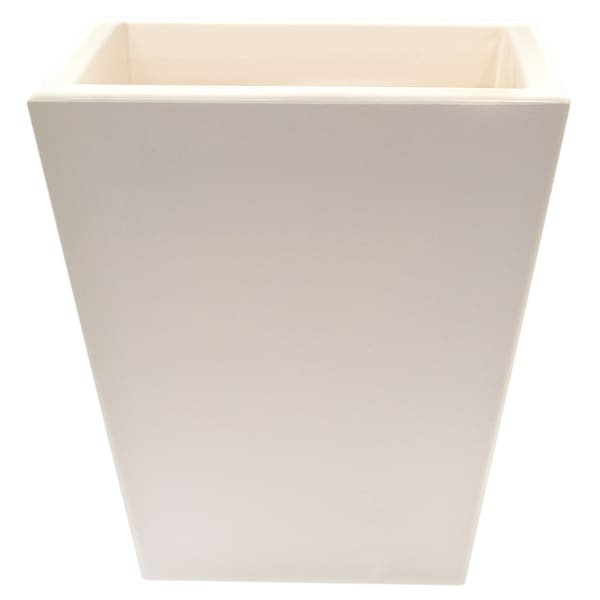 WellHome Vaso de polietileno rotomoldado branco 40x40 cm
