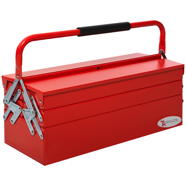 Caixa de ferramentas aço color rojo 57x21x41cm durhand