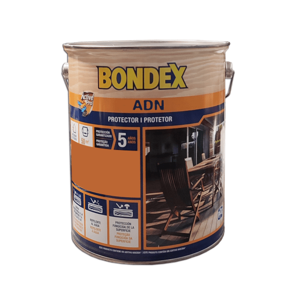 Bondex adn protector al agua satinado 5 lt (macassar 908)