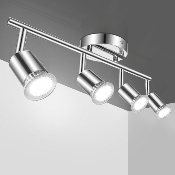 Aigostar refletores LED para teto, gu10 4 luzes (sem lâmpadas)