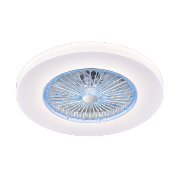 Ventilador plafón LED ponele cct regulable blanco para techo y pared  ø59