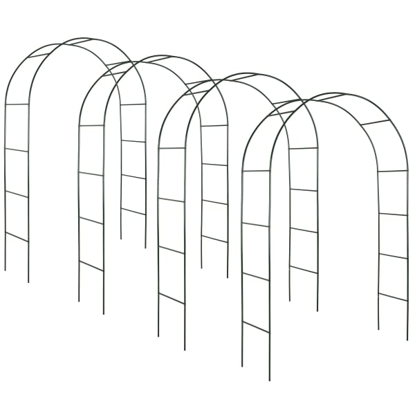 4 arco para trepadeiras de aprox. 240 cm