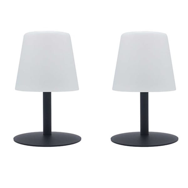 Conjunto de 2 lámparas de mesa LED inalámbricas h25cm standy mini rock