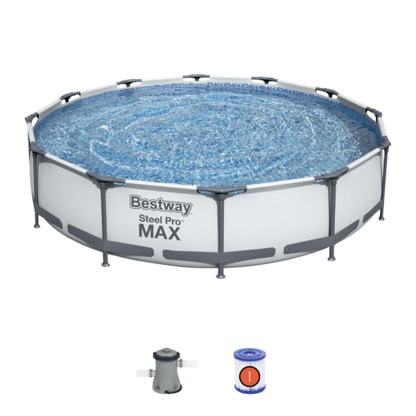 Conjunto de piscina desmontável bestway® steel pro max™ de 3,66 m x 76