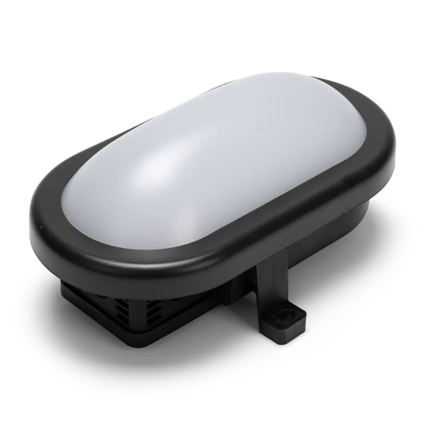 TARTARUGA: aplique LED integrado 5.5W color negro. Para exterior