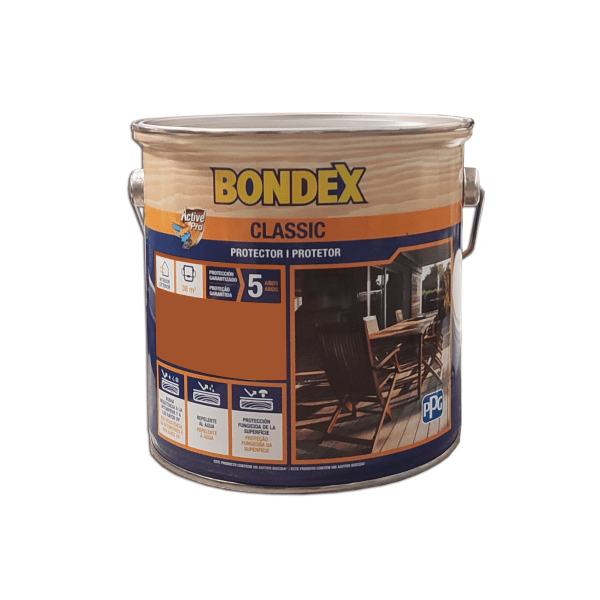 Bondex protector classic satinado 2,5 lt (incoloro 900)
