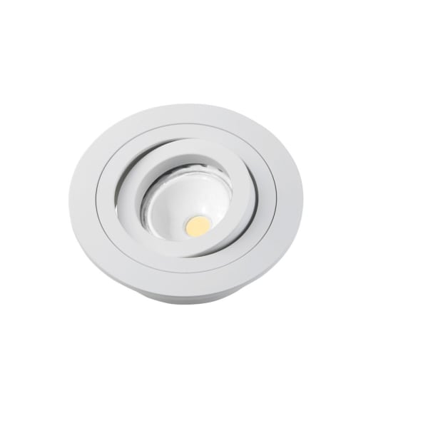 Kit empotrable orientable blanco + bombilla LED 8w neutra wonderlamp 1xgu10