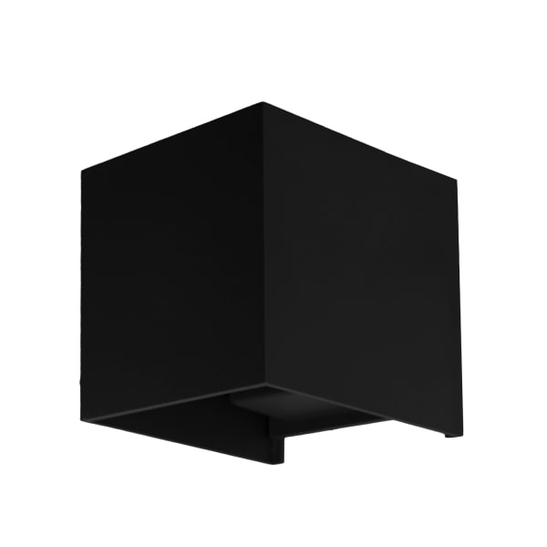 Aplique para Exterior Cubo LED 2x6W 4000K Negro IP54