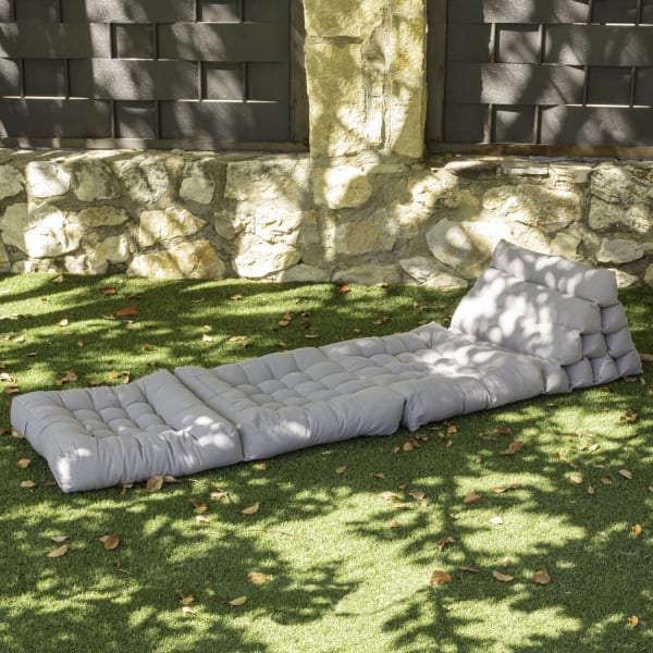 Colchón de suelo modular gris claro pyramide