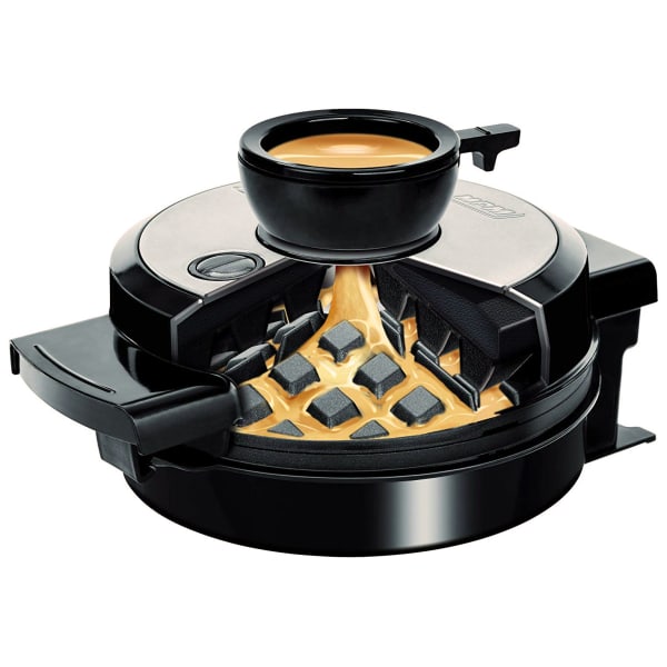 Máquina de waffles, 4 waffles triangulares, mpm mgo-31m prata negra 700w