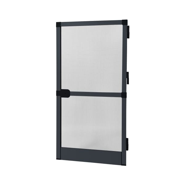 Mosquitera puerta abatible en aluminio - al 215 x an 100 cm - gris