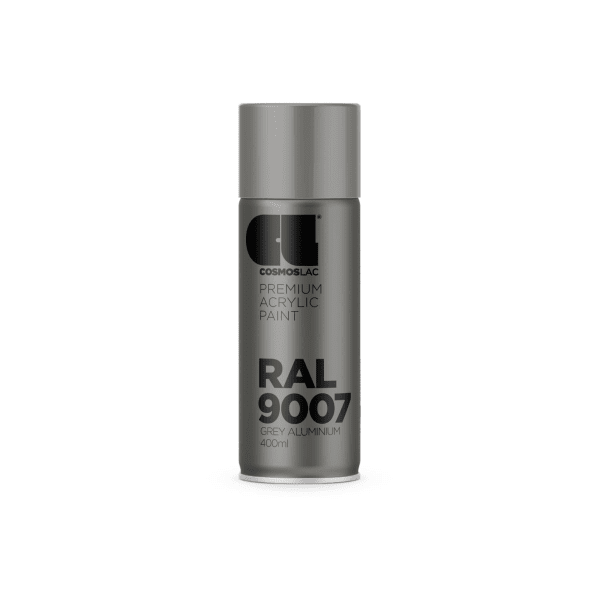 Spray premium acrylic brillante ral  400 ml (ral 9007 gris aluminio)