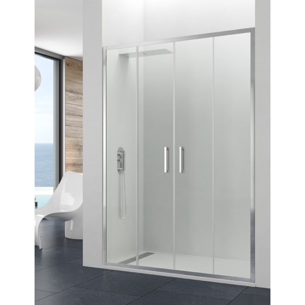 Resguardo de chuveiro ALLSTONE TITAN 2+2 190 cm Transparente