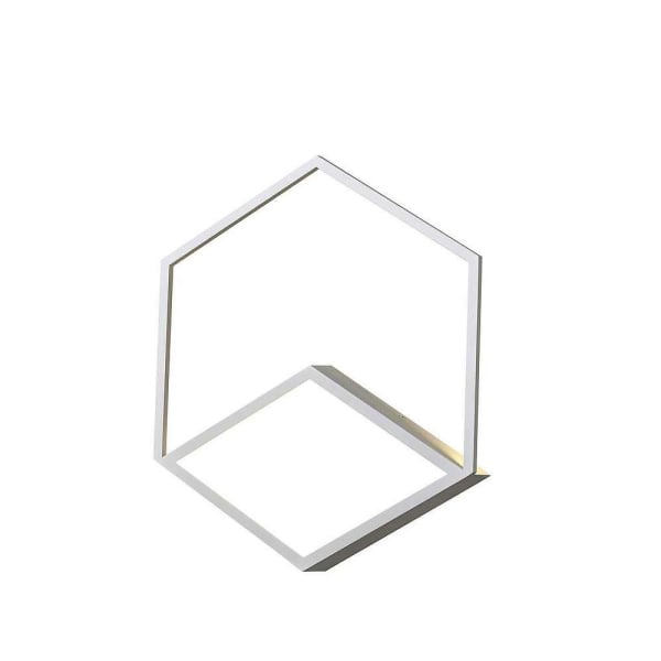 Lampara plafon kubick blanco calida 0cm