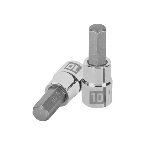 Llave punta hexagonal Allen, cuadro 3/8" - 10 mm