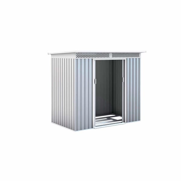 Caseta metálica gardiun kingston 3 m² exterior 142x213x184 cm acero galvani