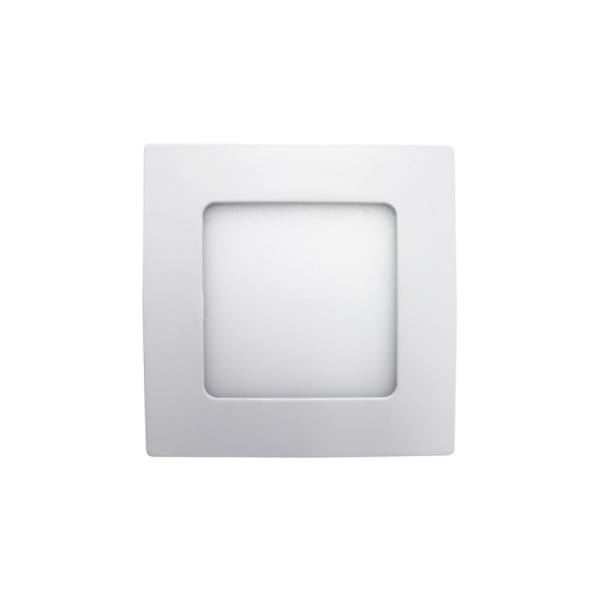Mini downlight led ultraslim empotrable cuadrado 8w 600lm 10,5x10,5 blanco