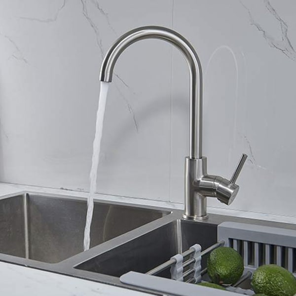 Kibath grifo cocina monomando verna acabado cromo brillo fabricado en latón