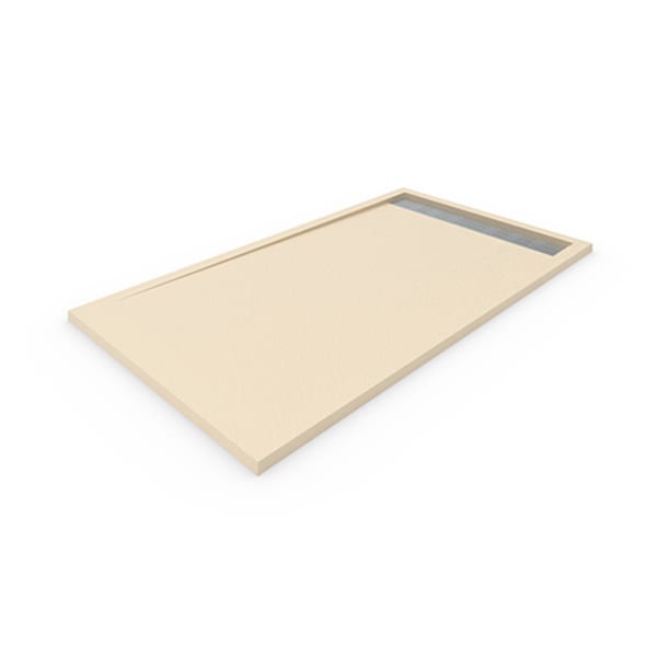 Base de duche em resina com quadro. Beige 80x150cm