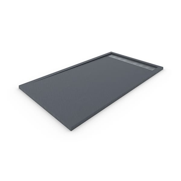 Base de duche em resina com quadro. Cinza grafite70x140cm