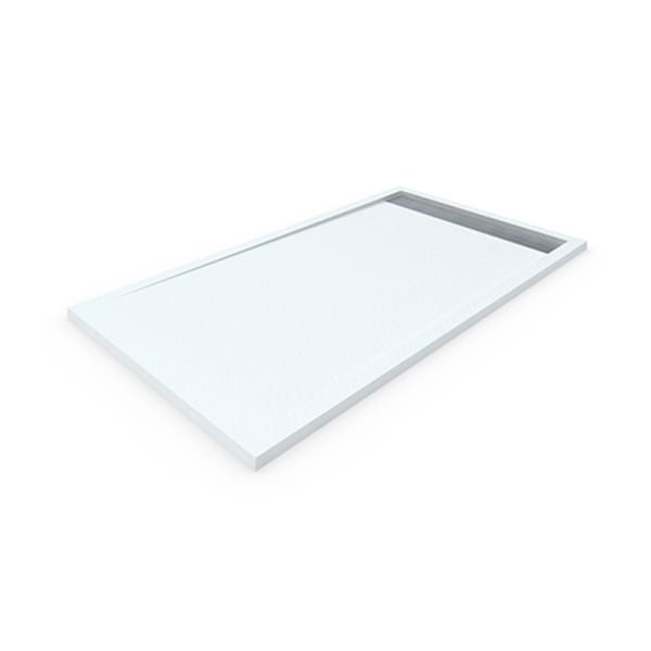Base de duche em resina com quadro. Branco 90x200cm