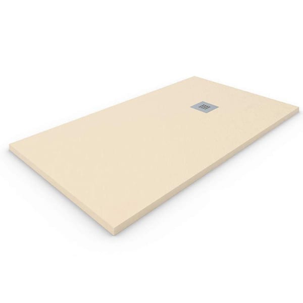 Base de duche em resina extraplano. Beige 80x140cm