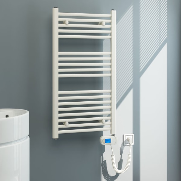 Kibath secador de toalhas radiador vol 92 cm acabamento elétrico branco