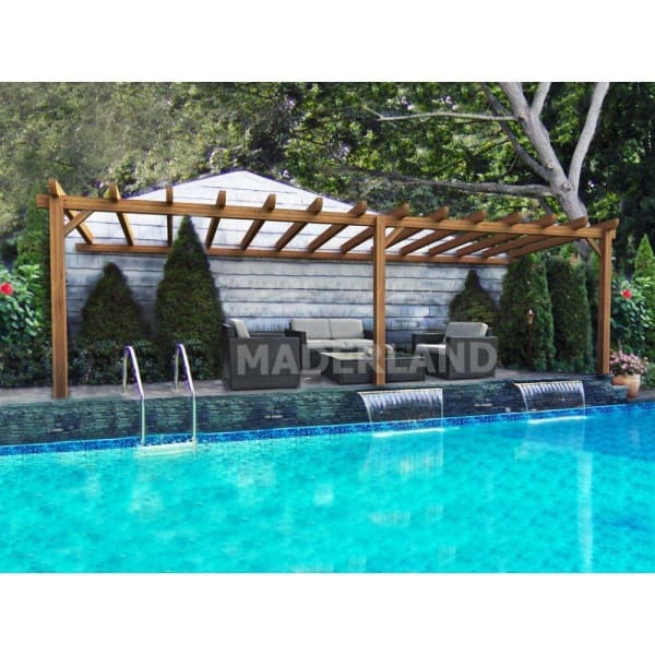 Pérgola de madera laminada adosada  - sevilla