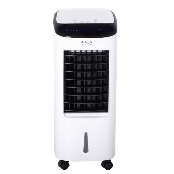 Climatizador evaporativo 6 l portátil, air co adler ad 7922 blanco 350w