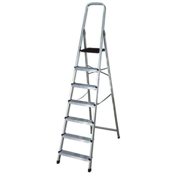 Escalera aluminio 7 peldaños hogar en131