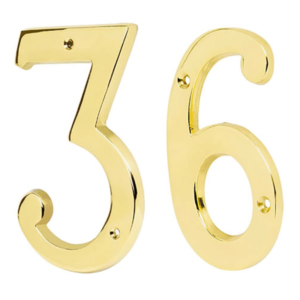 Número "7" de latón