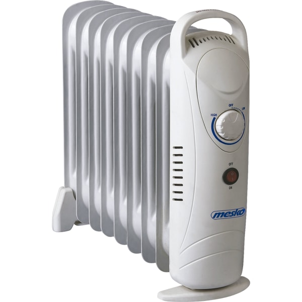 Radiador de Aceite, 8 Elementos, Regulador Tempera Blanco 1000W Mesko MS 7805