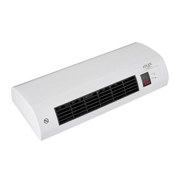 Calefactor Cerámico de Pared Split, Sensor Ventana Blanco 2200W Adler AD7714